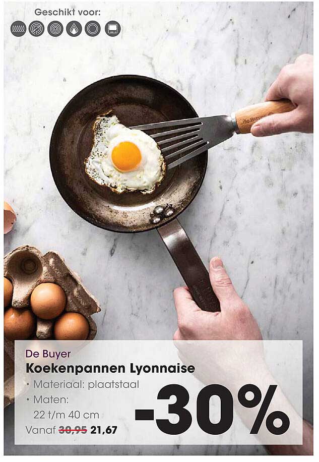 De Buyer Koekenpannen Lyonnaise