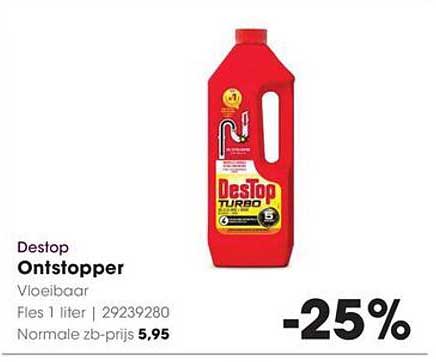 Destop Ontstopper Vloeibaar 1 liter