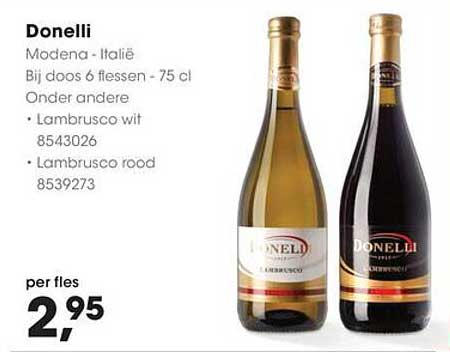 Donelli Modena - Italië Bij dozijn 6 flessen - 75 cl