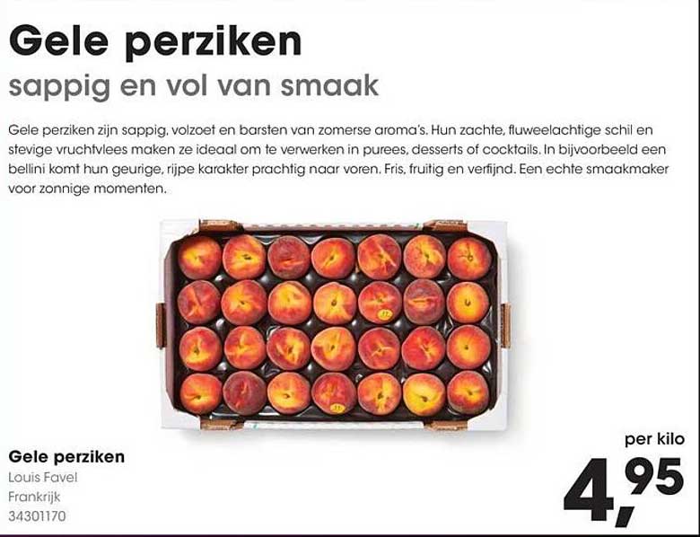 Gele perziken