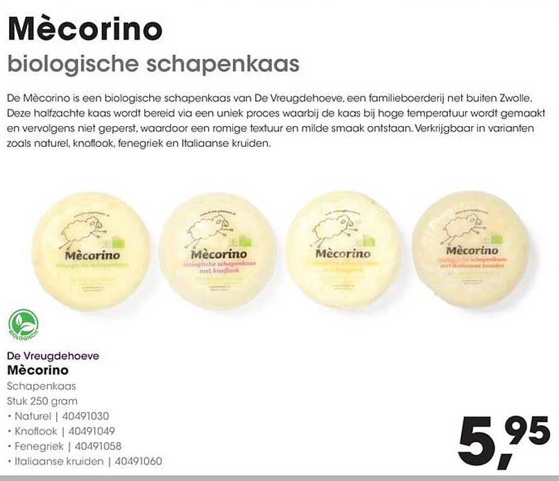 Mècorino biologische schapenkaas