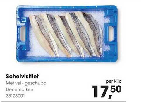 Schelvisfilet Met vel - geschubd Denemarken