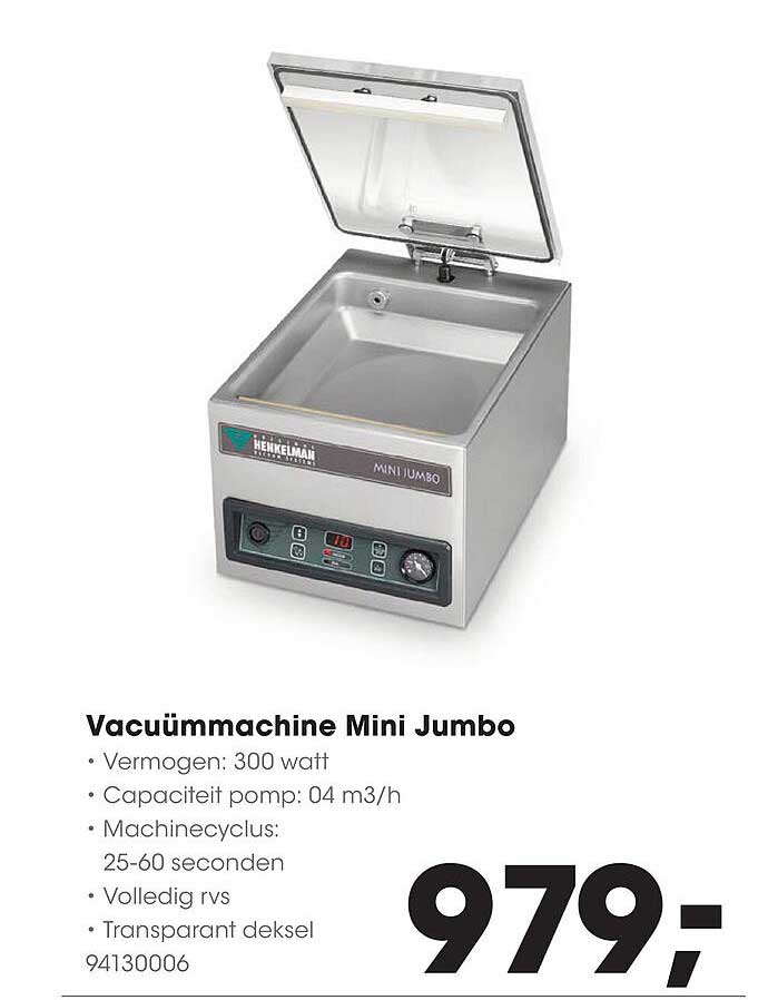 Vacümmachine Mini Jumbo
