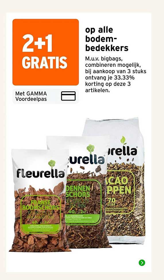2+1 GRATIS op alle bodembedekkers