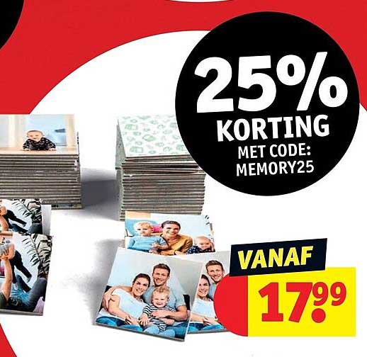 25% KORTING MET CODE: MEMORY25