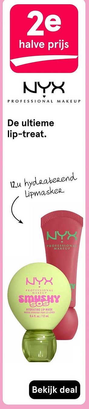 2e halve prijs NYX Professional Makeup De ultieme lip-treat.
