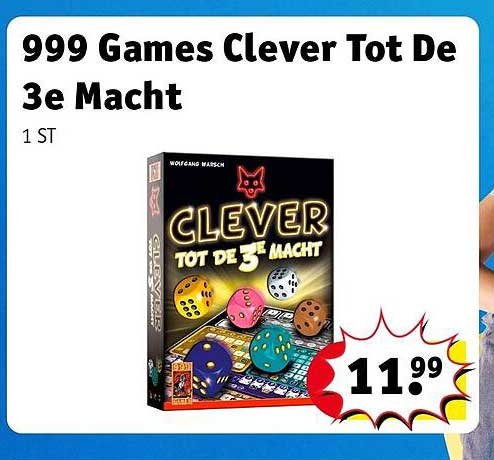 999 Games Clever Tot De 3e Macht
