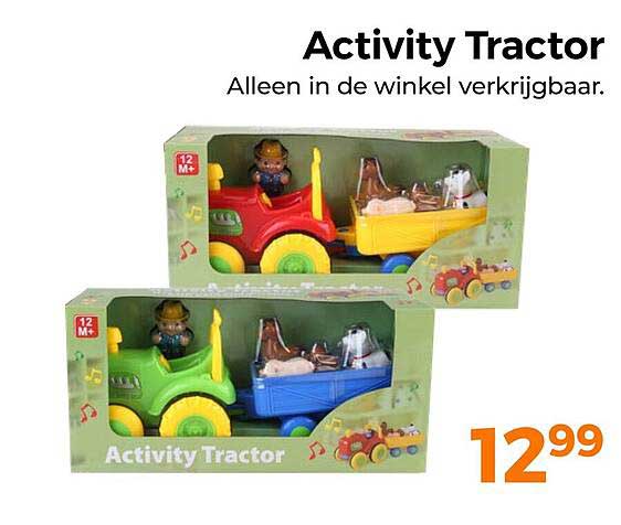 Activity Tractor Alleen in de winkel verkrijgbaar.