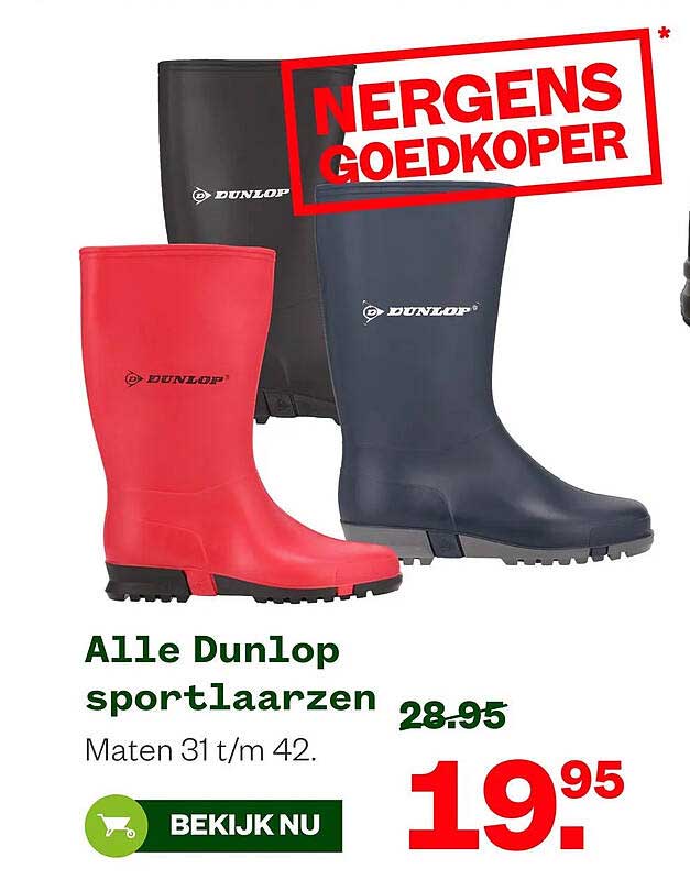 Alle Dunlop sportlaarzen
