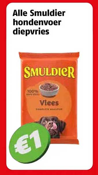 Alle Smuldier hondenvoer diepvries