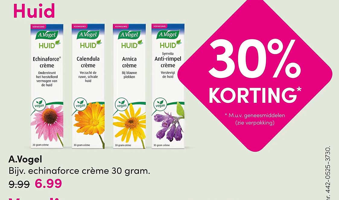 A.Vogel Bijv. echinaforce crème 30 gram. 30% KORTING*