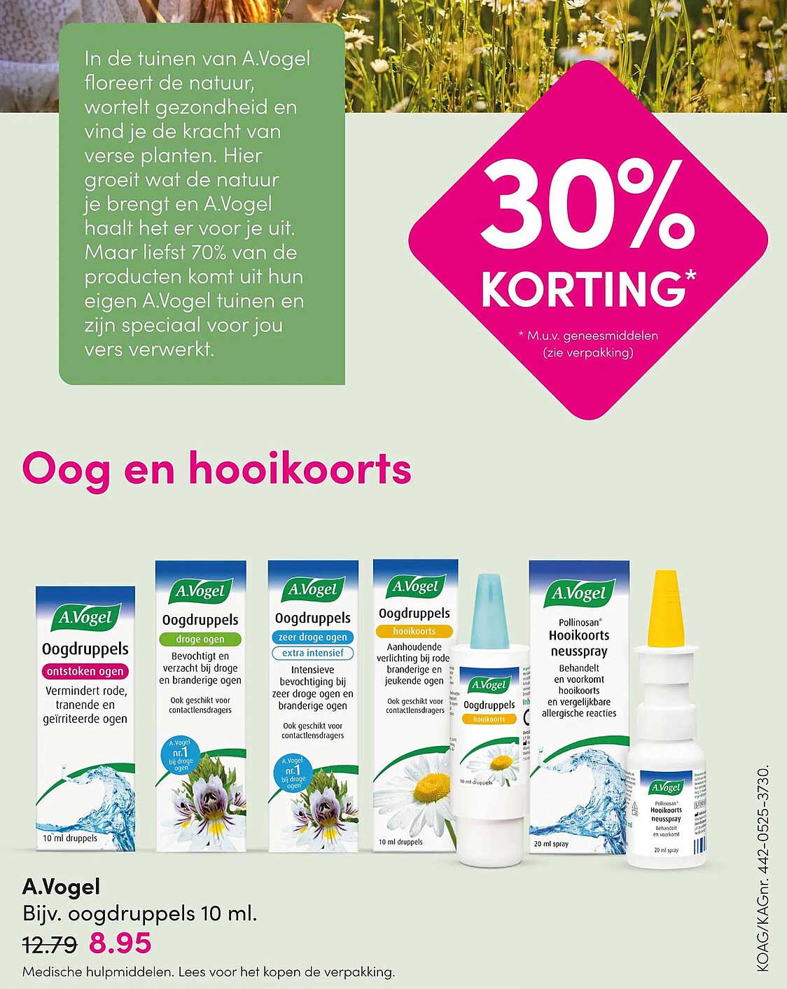 A.Vogel Bijv. oogdruppels 10 ml. 30% KORTING