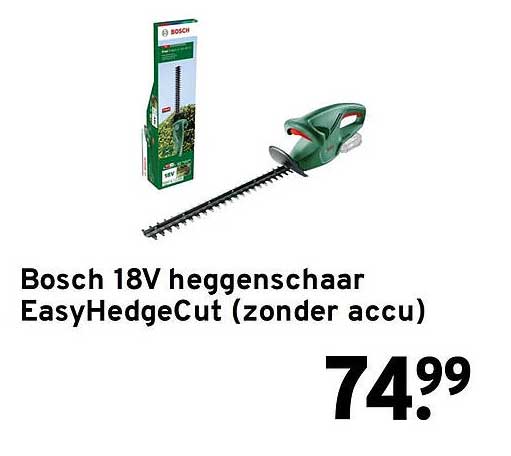 Bosch 18V heggenschaar EasyHedgeCut (zonder accu)