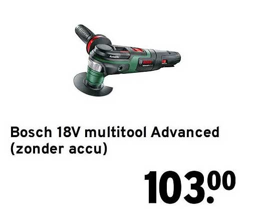Bosch 18V multitool Advanced (zonder accu)