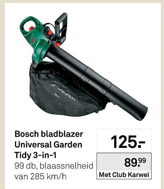 Bosch bladblazer Universal Garden Tidy 3-in-1