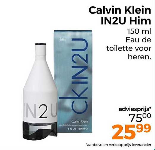 Calvin Klein IN2U Him 150 ml Eau de toilette voor heren