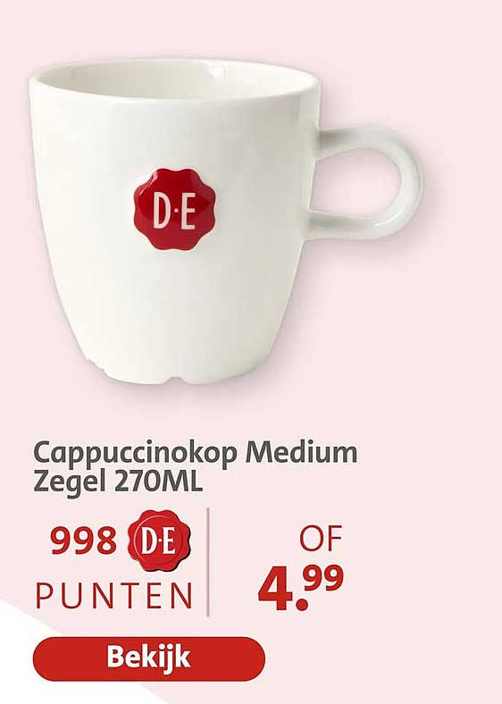 Cappuccinokop Medium Zegel 270ML