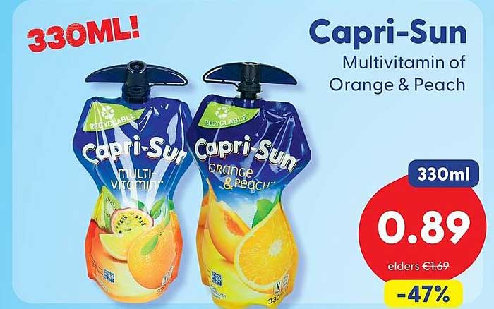 Capri-Sun Multivitamin of Orange & Peach