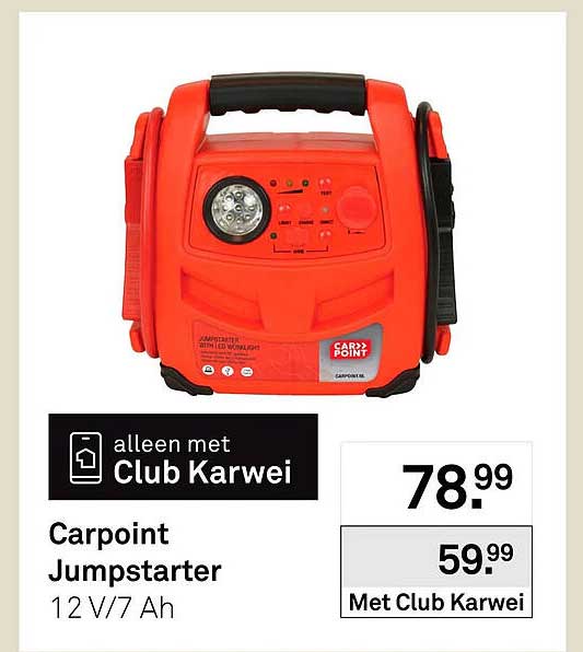 Carpoint Jumpstarter 12 V/7 Ah