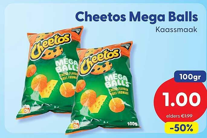 Cheetos Mega Balls Kaassmaak -50%