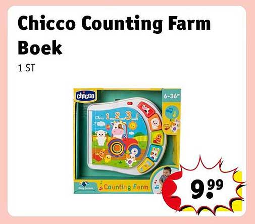 Chicco Counting Farm Boek