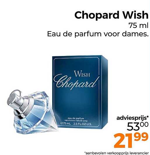 Chopard Wish 75 ml Eau de parfum voor dames.