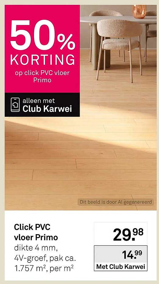Click PVC vloer Primo