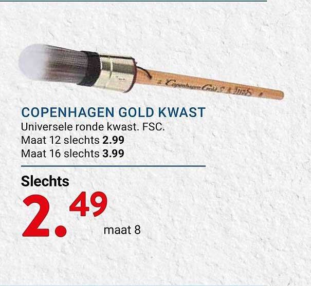 COPENHAGEN GOLD KWAST