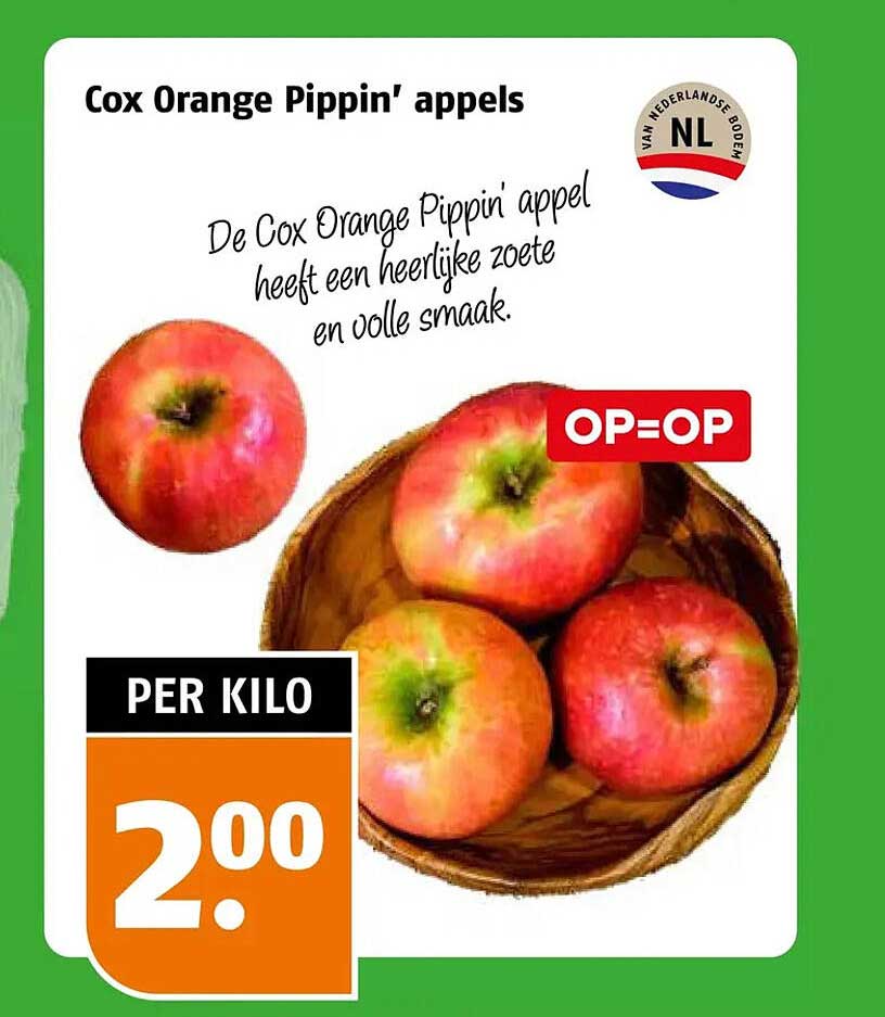 Cox Orange Pippin' appels