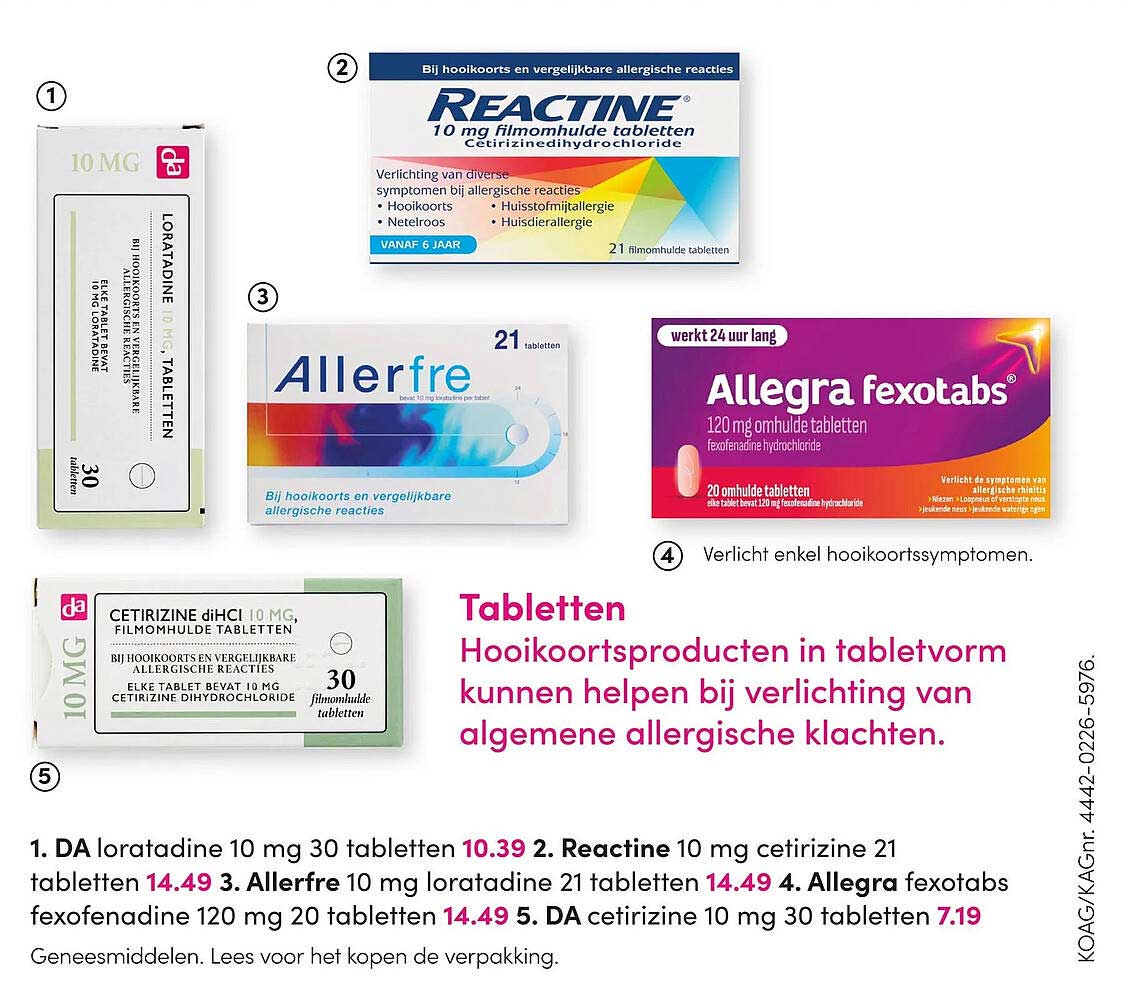 DA loratadine 10 mg 30 tabletten