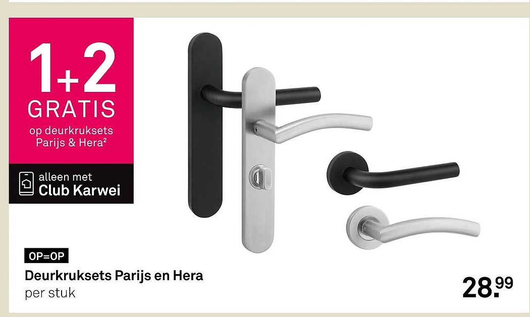 Deurkrukset Parijs en Hera 1+2 GRATIS