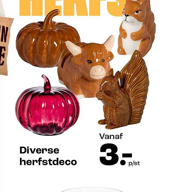 Diverse herfstdeco