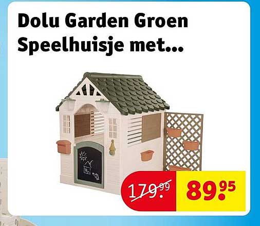 Dolu Garden Groen Speelhuisje met...