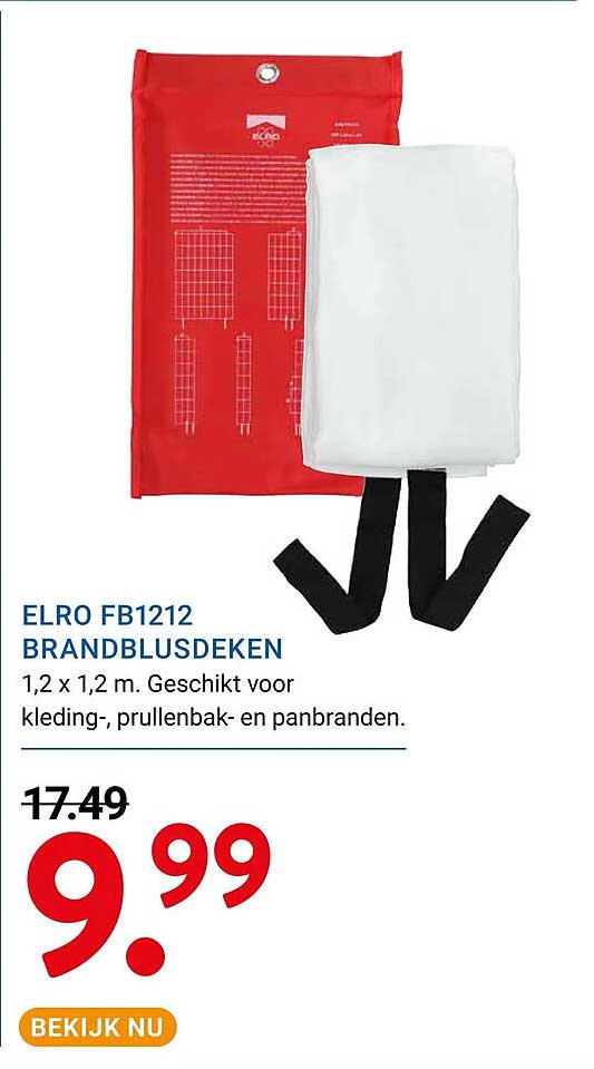 ELRO FB1212 BRANDBLUSDEKEN