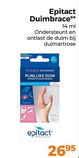 Epitact Duimbrace** 14 ml Ondersteunt en ontlast de duim bij duimartrose