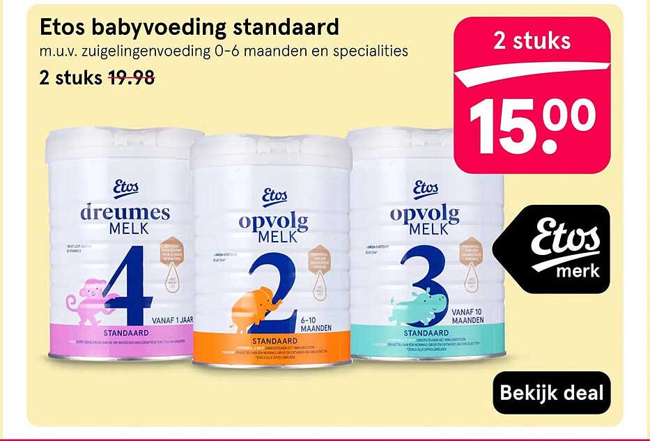 Etos babyvoeding standaard
