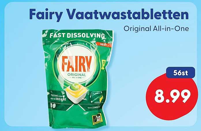 Fairy Vaatwastabletten Original All-in-One 56st