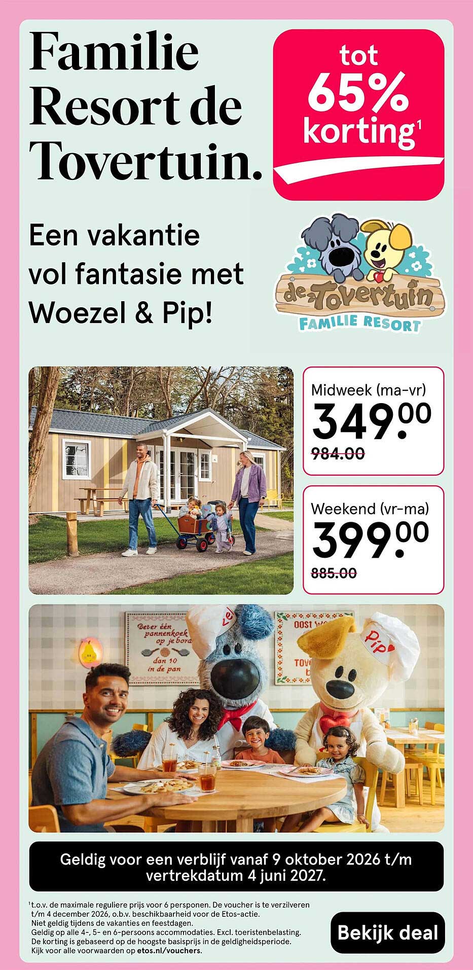 Familie Resort de Tovertuin. tot 65% korting