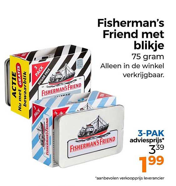 Fisherman’s Friend met blikje 75 gram 3-PAK adviesprijs*