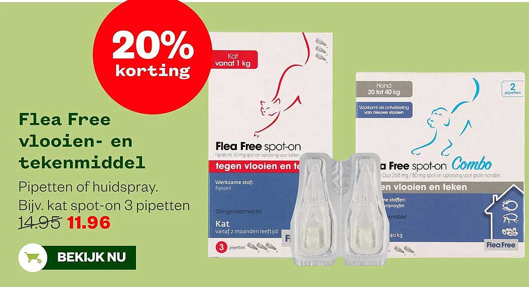 Flea Free vlooien- en tekenmiddel