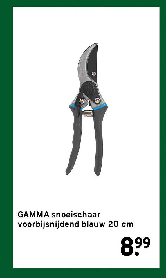 GAMMA snoeischaar voorbijsnijdend blauw 20 cm