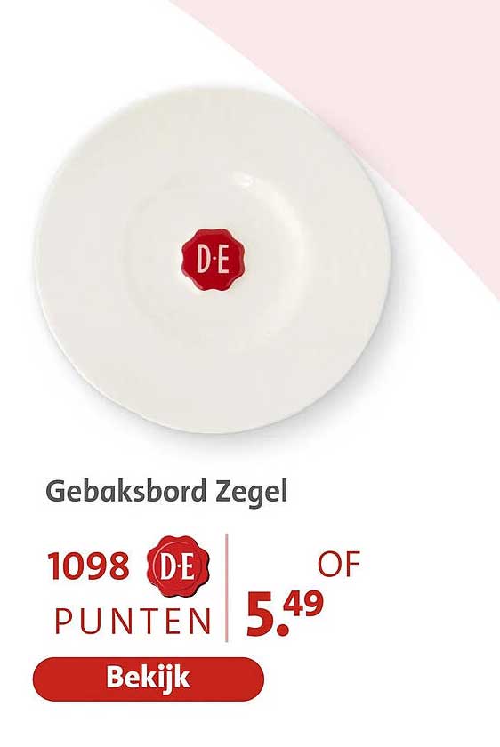 Gebaksbord Zegel