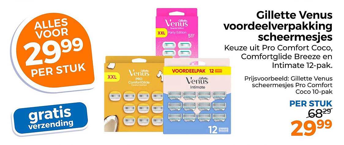 Gillette Venus voordeelverpakking scheermesjes