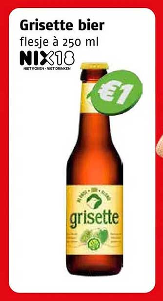 Grisette bier flesje à 250 ml NIX18