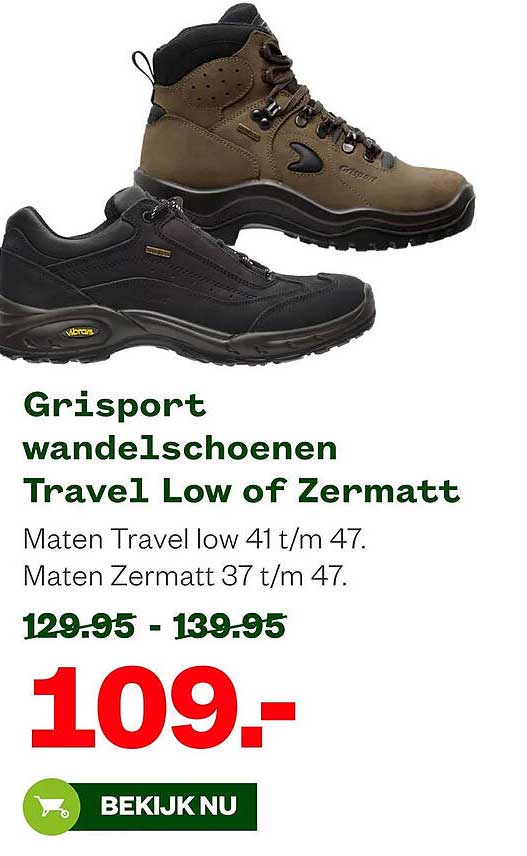Grisport wandelschoenen Travel Low of Zermatt