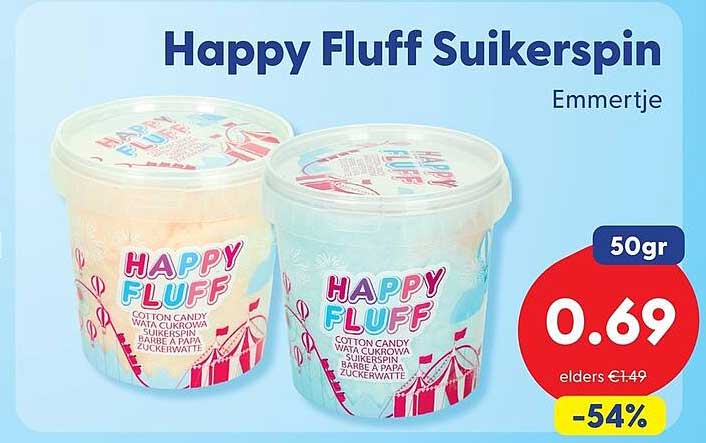 Happy Fluff Suikerspin Emmertje