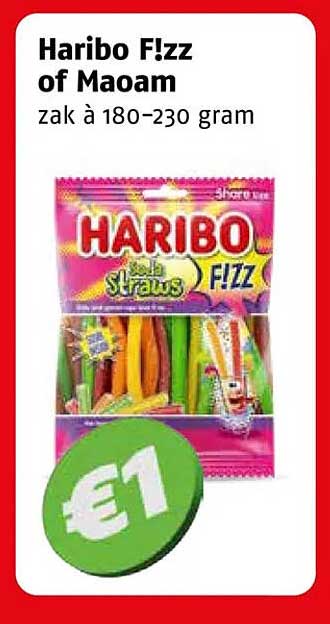 Haribo F!zz of Maoam zak à 180-230 gram