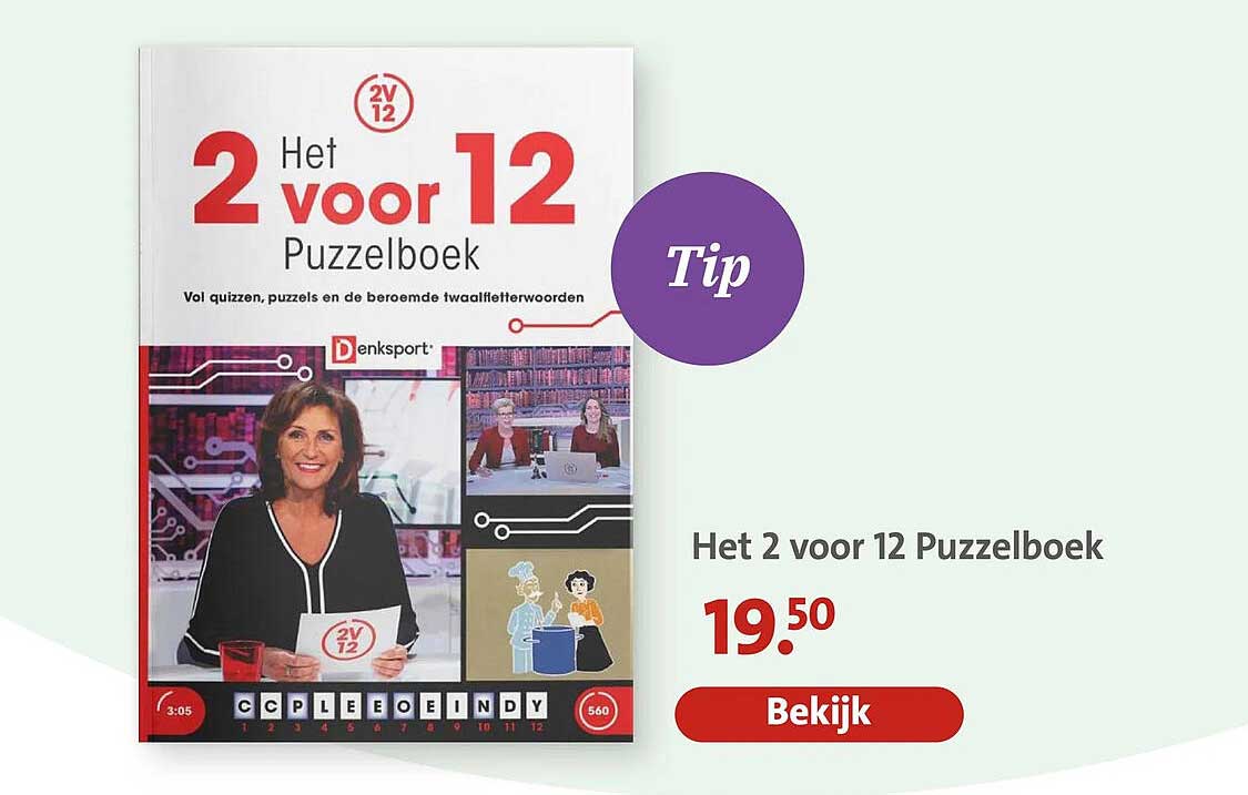 Het 2 voor 12 Puzzelboek