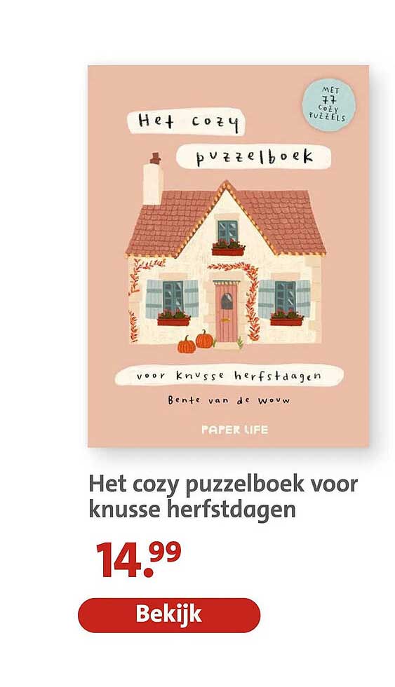 Het cozy puzzelboek voor knusse herfstdagen