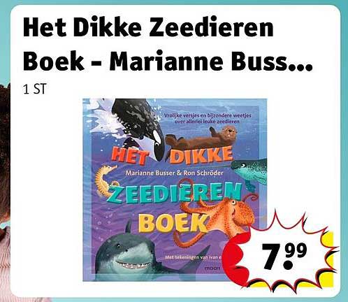 Het Dikke Zeedieren Boek - Marianne Buss...